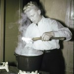 My father - Vagn Møller - never a bad hairday - not even when cooking for the entire fire station
